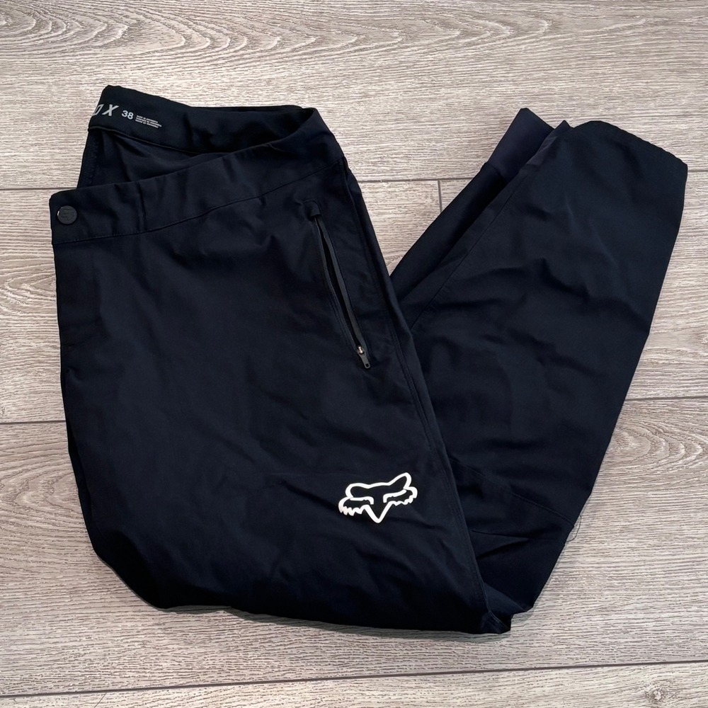 Fox Racing Ranger Mountain Bike Pants Mens 38 Black MTB Tapered Cycling Trail